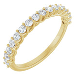 14K Yellow Gold 7/8 CTW Natural Diamond Anniversary  Band