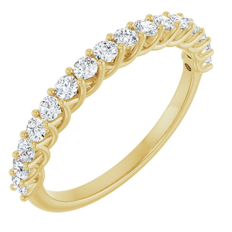 14K Yellow Gold 7/8 CTW Natural Diamond Anniversary  Band
