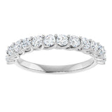 14K White 7/8 CTW Lab-Grown Diamond Anniversary Band