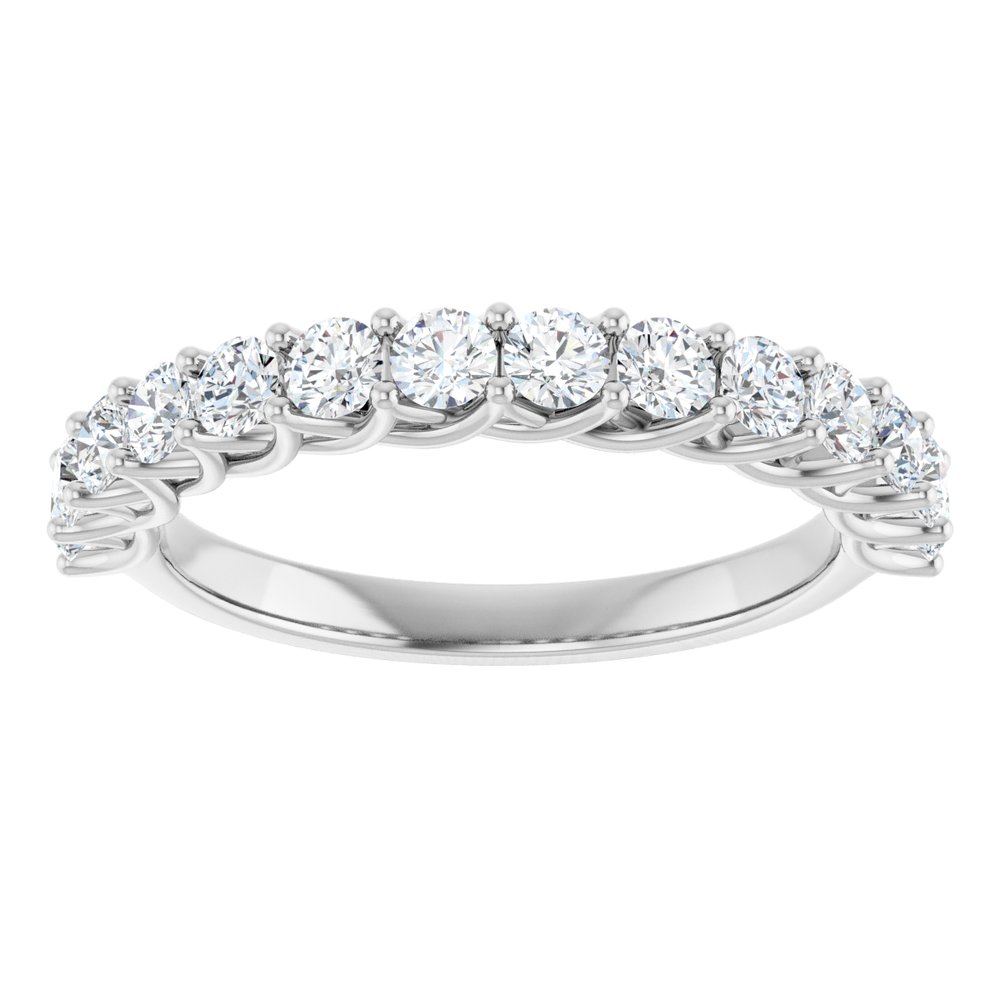 14K White 7/8 CTW Lab-Grown Diamond Anniversary Band