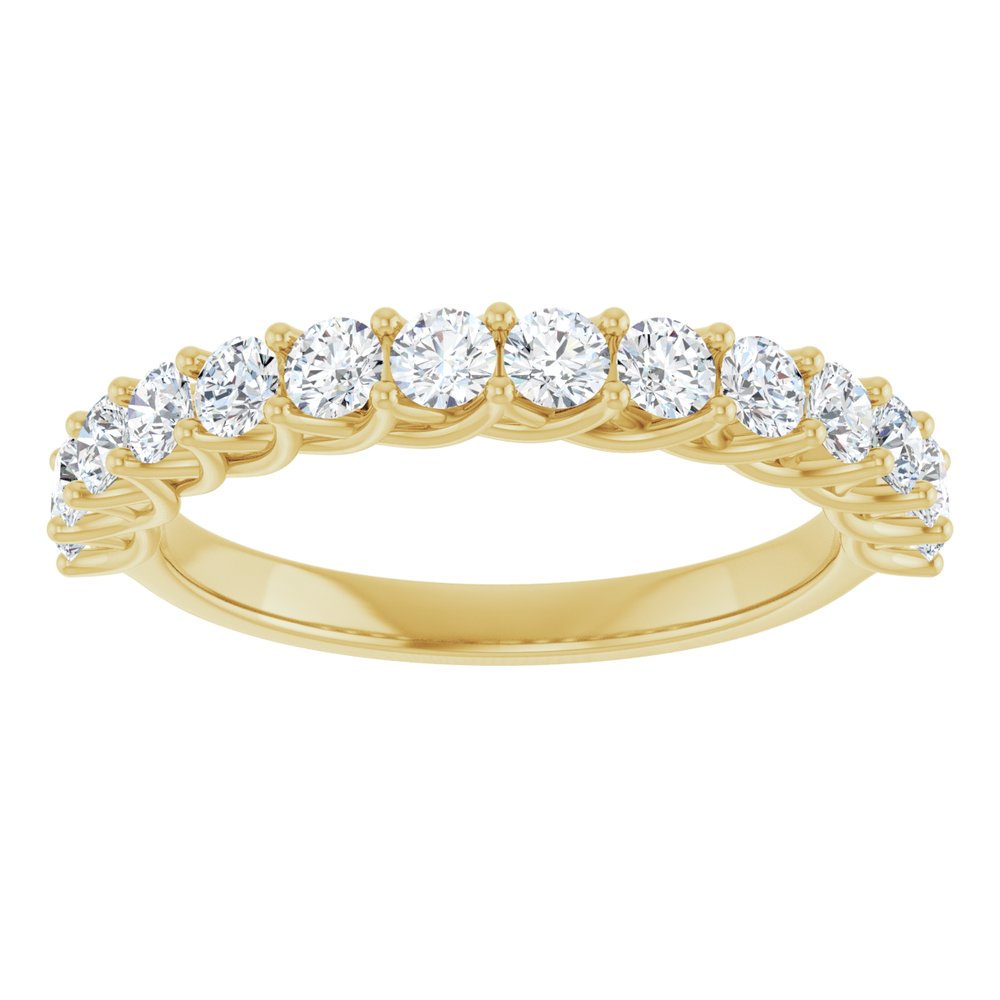 14K Yellow Gold 7/8 CTW Lab-Grown Diamond Anniversary Band
