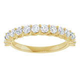 14K Yellow Gold 7/8 CTW Lab-Grown Diamond Anniversary Band