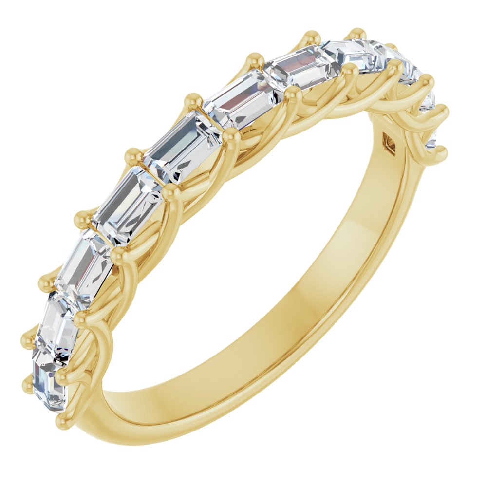 14K Yellow Gold 3/4 CTW Natural Diamond Anniversary Band