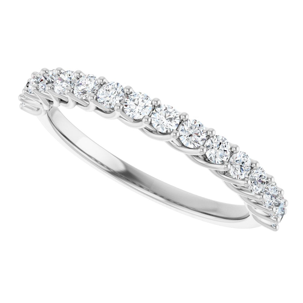 14K White Gold 1/2 CTW Lab-Grown Diamond Anniversary Band