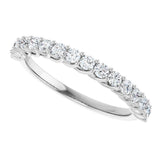 14K White Gold 1/2 CTW Lab-Grown Diamond Anniversary Band