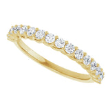 14K Yellow 1/2 CTW Lab-Grown Diamond Anniversary Band