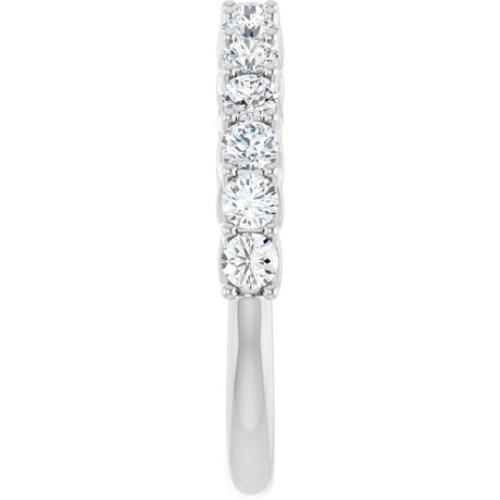 14K White 7/8 CTW Lab-Grown Diamond Anniversary Band