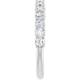 14K White 7/8 CTW Lab-Grown Diamond Anniversary Band