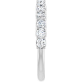 14K White Gold 7/8 CTW Lab-Grown Diamond Anniversary Band