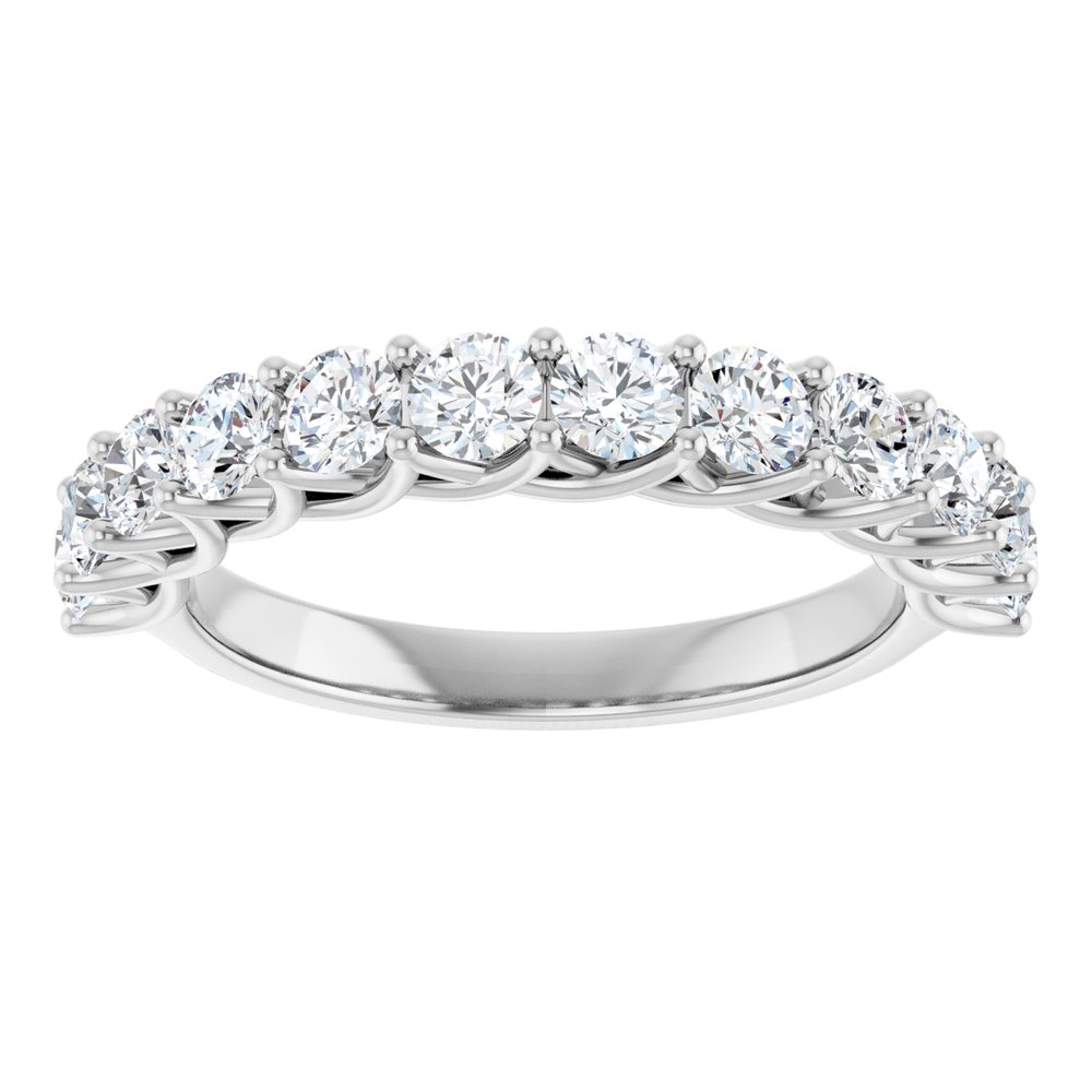 14K White 1 CTW Lab-Grown Diamond Anniversary Band