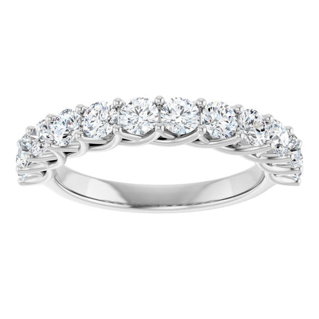14K White Gold 1 CTW Lab-Grown Diamond Anniversary Band
