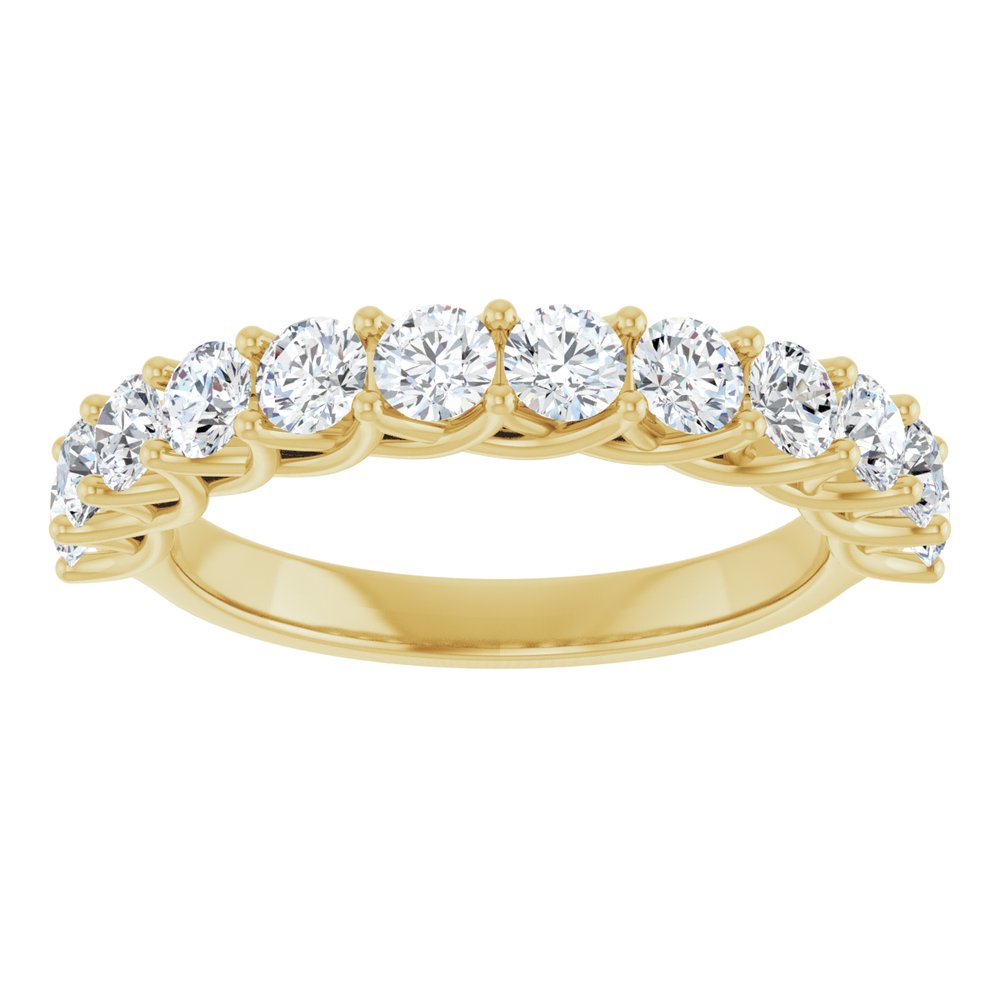 14K Yellow 1 CTW Lab-Grown Diamond Anniversary Band