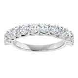 14K White Gold 1 CTW Lab-Grown Diamond Anniversary Band