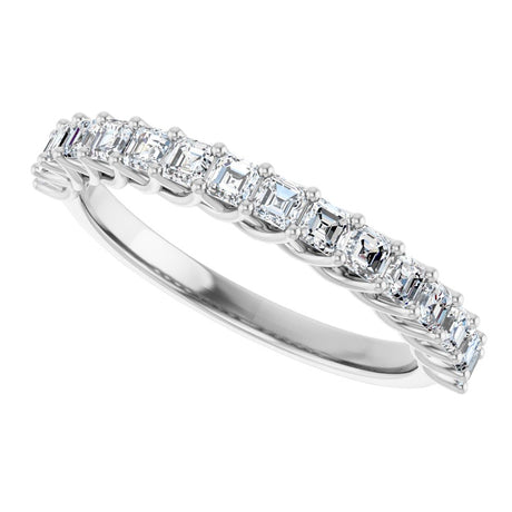 14K White Gold 3/4 CTW Natural Diamond Anniversary Band