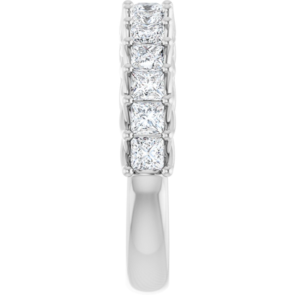 14K White 1 1/3 CTW Natural Diamond Anniversary Band