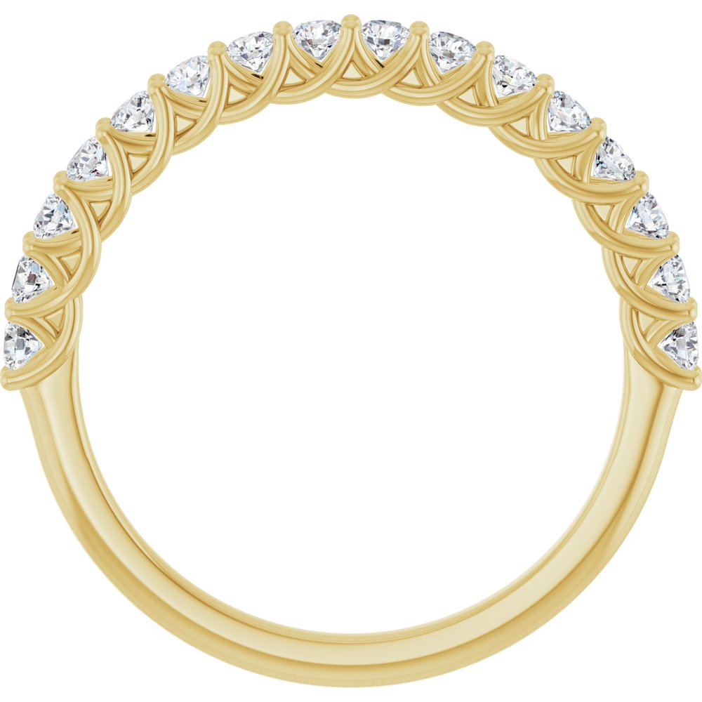 14K Yellow Gold 7/8 CTW Natural Diamond Anniversary  Band