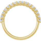 14K Yellow Gold 7/8 CTW Natural Diamond Anniversary  Band