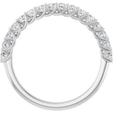 14K White Gold 1/2 CTW Lab-Grown Diamond Anniversary Band