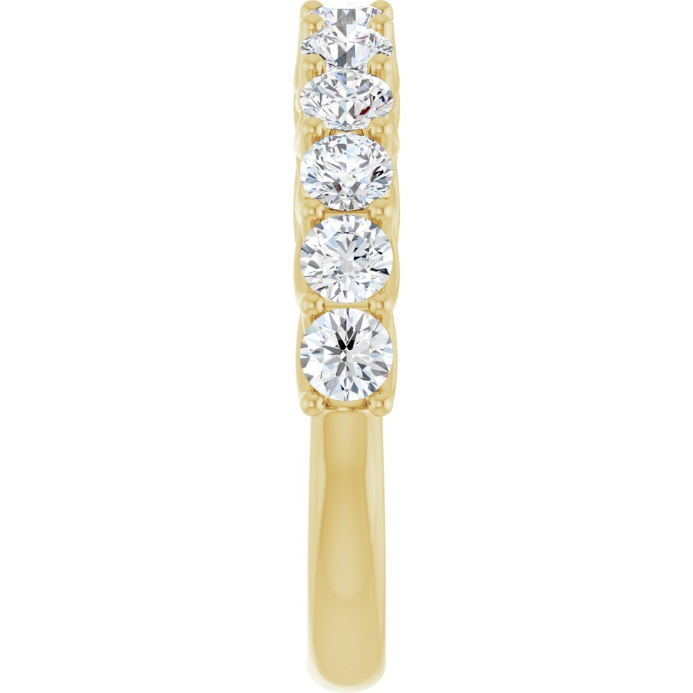 14K Yellow 1 CTW Lab-Grown Diamond Anniversary Band