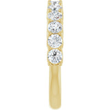 14K Yellow 1 CTW Lab-Grown Diamond Anniversary Band