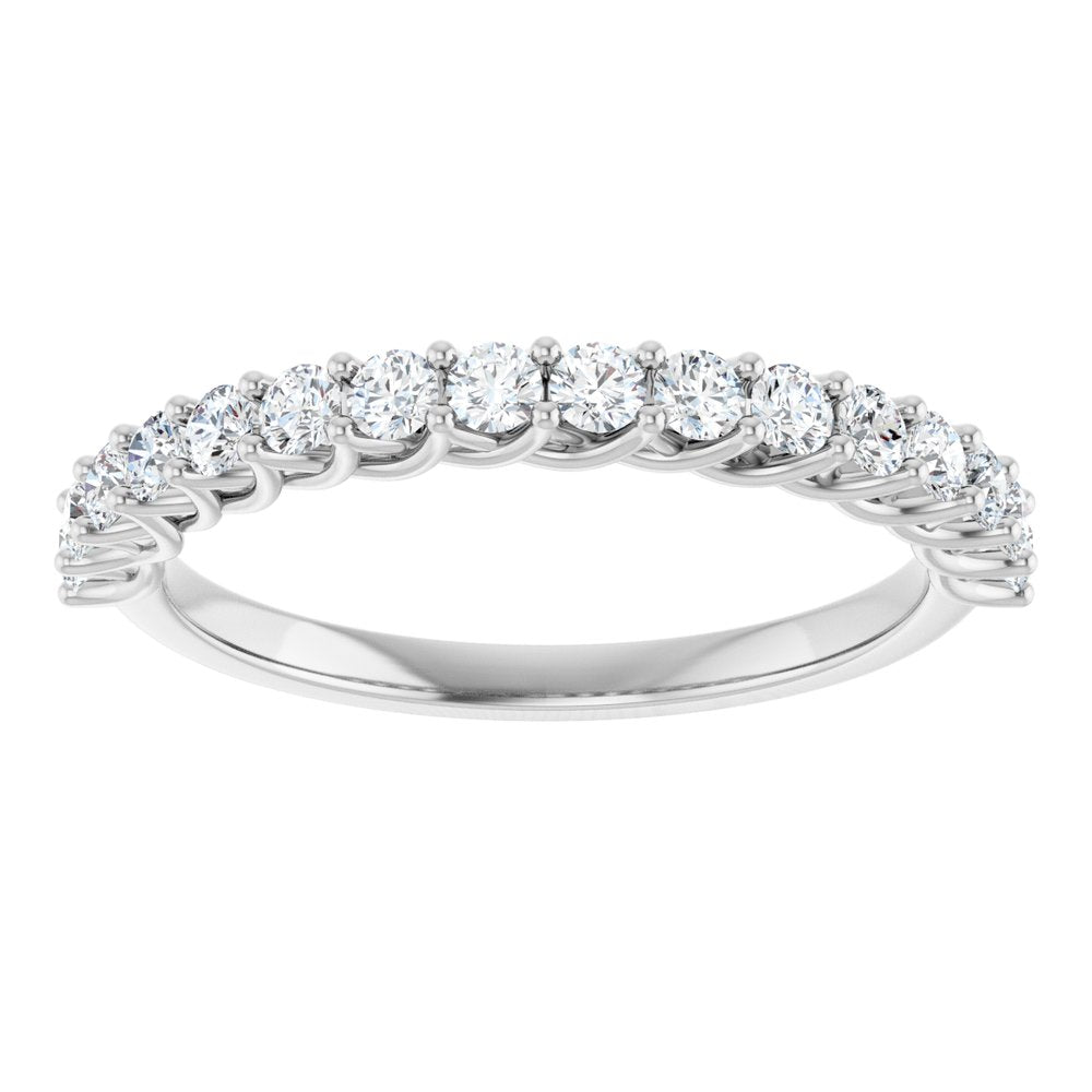 14K White Gold 1/2 CTW Lab-Grown Diamond Anniversary Band