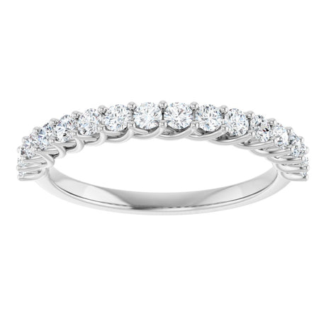 14K White Gold 1/2 CTW Lab-Grown Diamond Anniversary Band