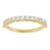 14K Yellow Gold 7/8 CTW Natural Diamond Anniversary  Band