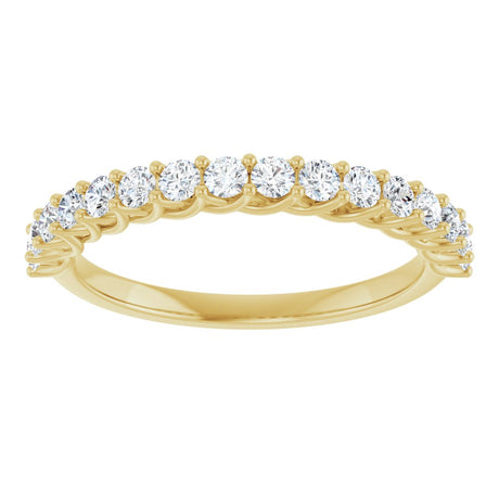 14K Yellow Gold 7/8 CTW Natural Diamond Anniversary  Band