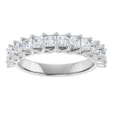 14K White 1 1/3 CTW Natural Diamond Anniversary Band