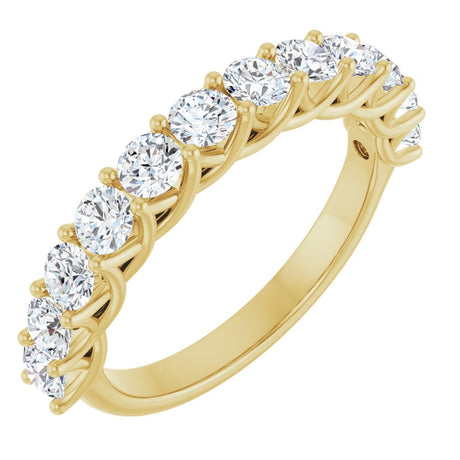 14K White 1 CTW Lab-Grown Diamond Anniversary Band