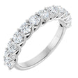 14K White 1 1/8 CTW Natural Diamond Anniversary Band