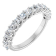 14K White Gold 1 1/8 CTW Natural Diamond Anniversary Band