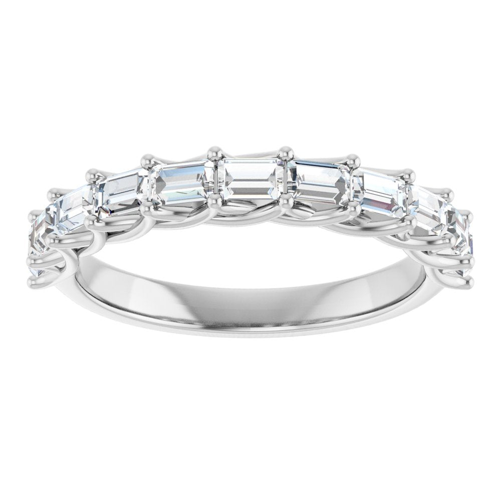 14K White 3/4 CTW Natural Diamond Anniversary Band