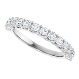 14K White 7/8 CTW Lab-Grown Diamond Anniversary Band