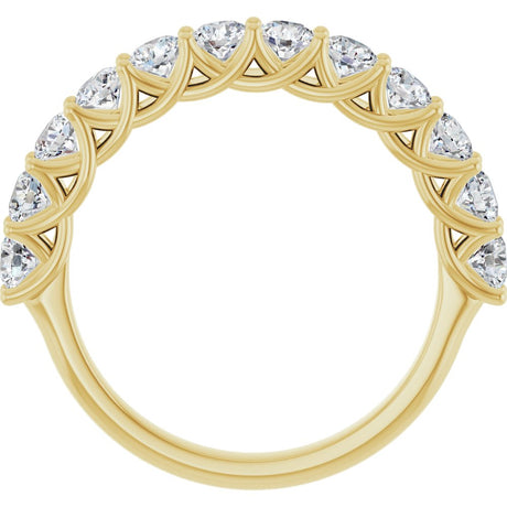 14K White 1 CTW Lab-Grown Diamond Anniversary Band