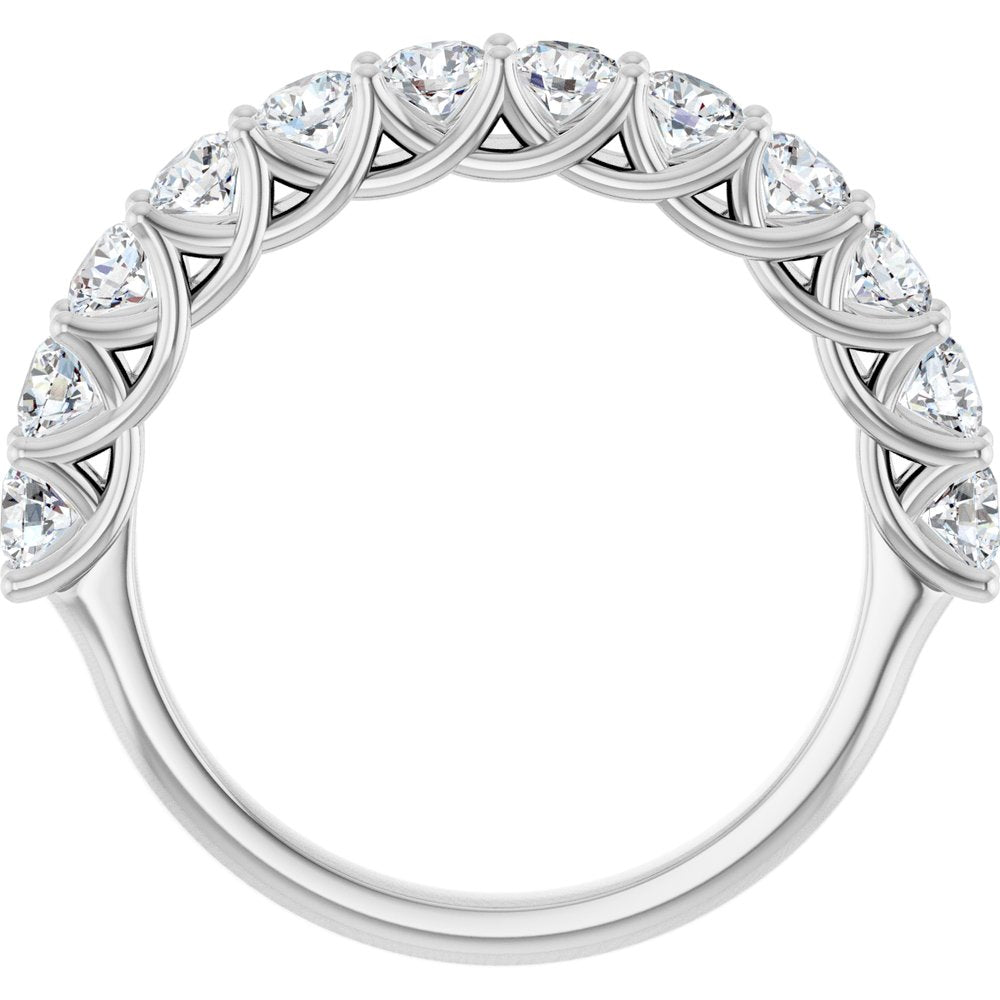 14K White Gold 1 1/8 CTW Natural Diamond Anniversary Band