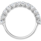 14K White Gold 1 1/8 CTW Natural Diamond Anniversary Band