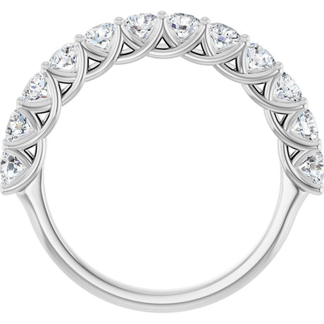 14K White Gold 1 1/8 CTW Natural Diamond Anniversary Band