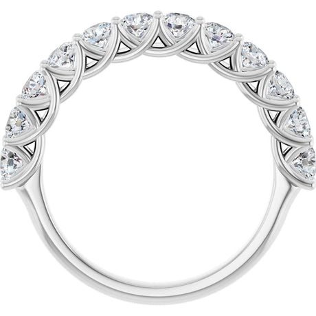 14K White 1 CTW Lab-Grown Diamond Anniversary Band