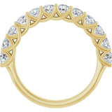 14K Yellow 1 CTW Lab-Grown Diamond Anniversary Band