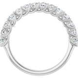 14K White Gold 7/8 CTW Lab-Grown Diamond Anniversary Band