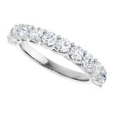 14K White 1 CTW Lab-Grown Diamond Anniversary Band