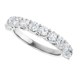 14K White Gold 1 1/8 CTW Natural Diamond Anniversary Band