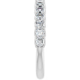 14K White Gold 1 1/8 CTW Natural Diamond Anniversary Band