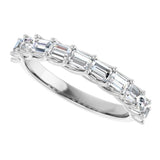 14K White 3/4 CTW Natural Diamond Anniversary Band