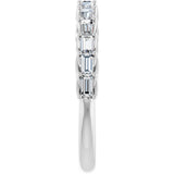 14K White Gold 3/8 CTW Natural Diamond Anniversary Band