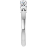 14K White Gold 3/4 CTW Lab-Grown Diamond Anniversary Band