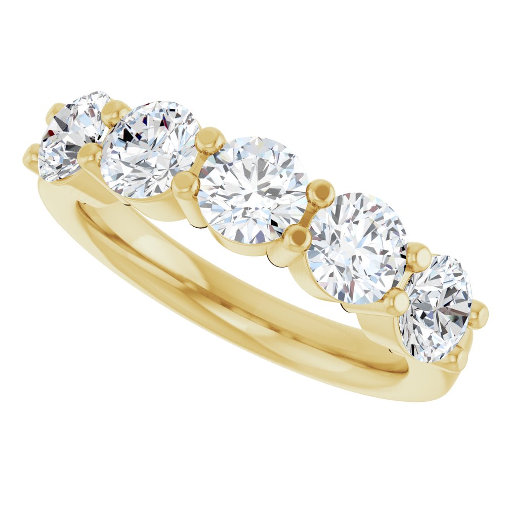 14K Yellow Gold 1 9/10 CTW Lab-Grown Diamond Anniversary Band