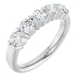 14K White Gold 1 CTW Lab-Grown Diamond Anniversary Band