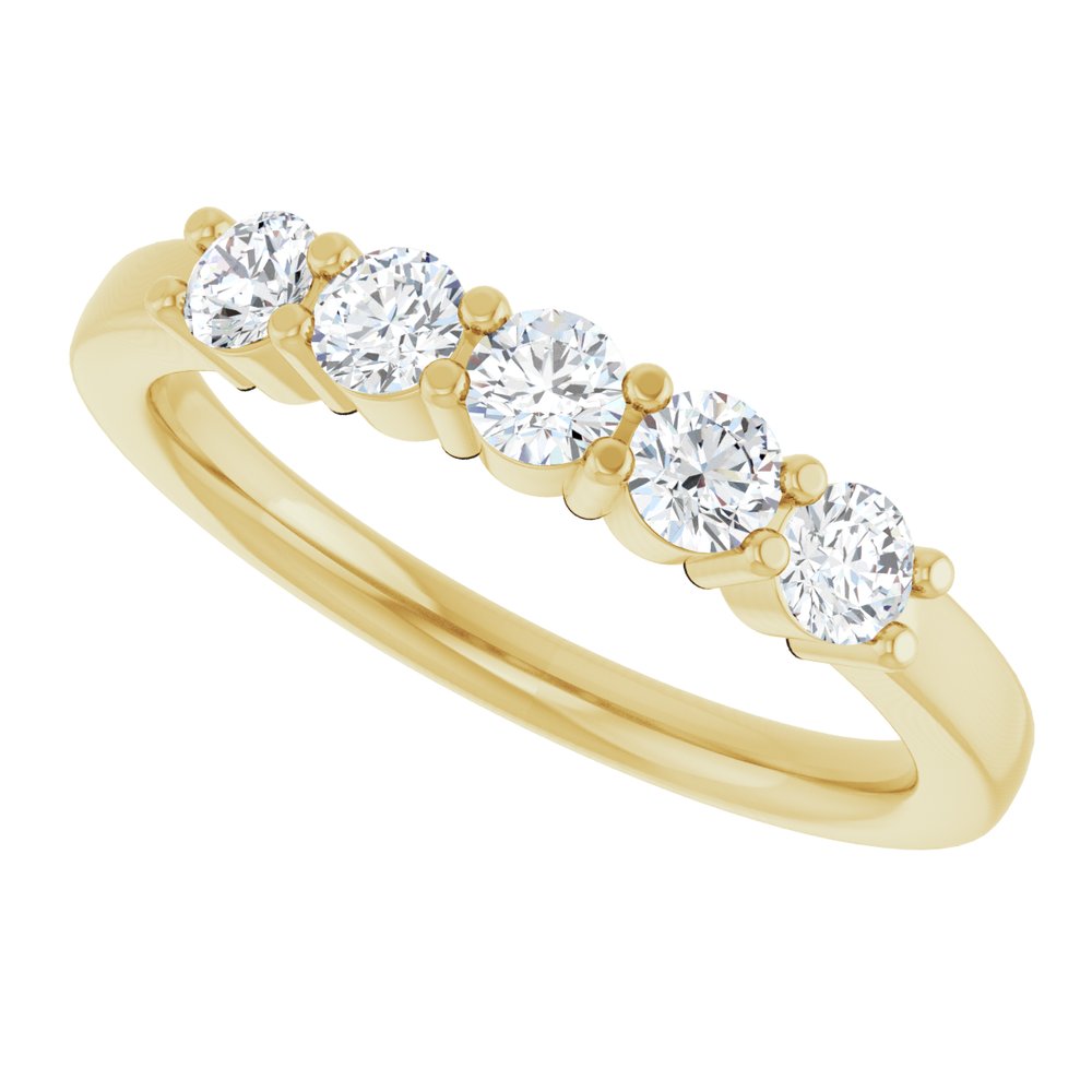 14K White 1/2 CTW Lab-Grown Diamond Anniversary Band